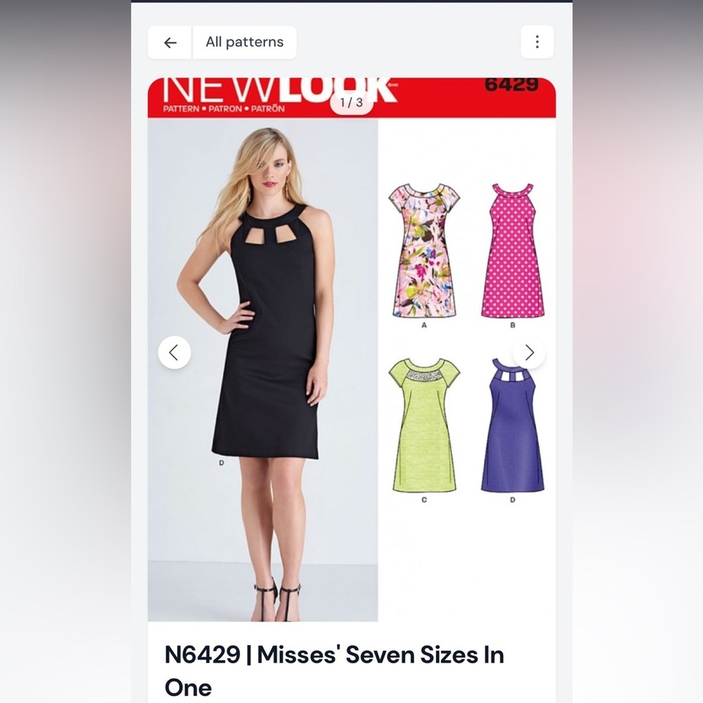 NL6429 New Look Sewing Pattern